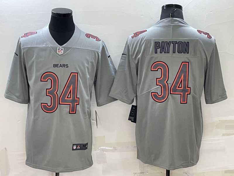 Men's Chicago Bears #34 Walter Payton Grey Atmosphere Fashion 2022 Vapor Untouchable Stitched Limited Jersey,We sell and wholesale Men's Chicago Bears #34 Walter Payton Grey Atmosphere Fashion 2022 Vapor Untouchable Stitched Limited Jersey on line form chian!